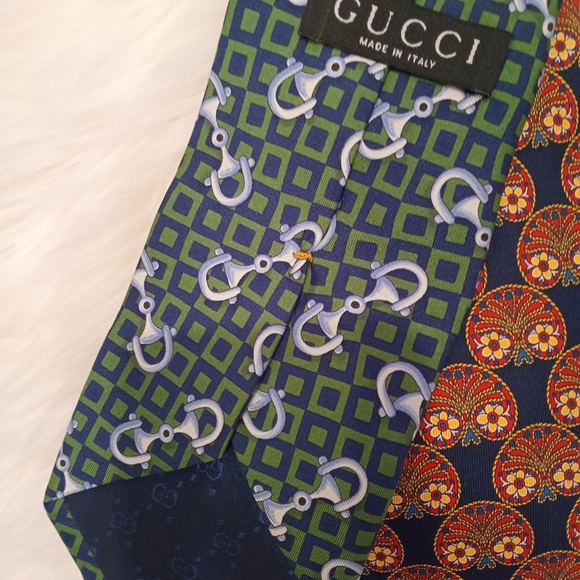 Auth vintage lot Gucci versace Dior ties - Picture 9 of 11